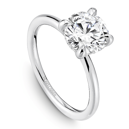 Crown Ring Platinum Noam Carver Classic Solitaire Engagement Ring