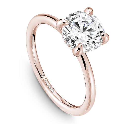 Crown Ring Rose gold Noam Carver Classic Solitaire Engagement Ring