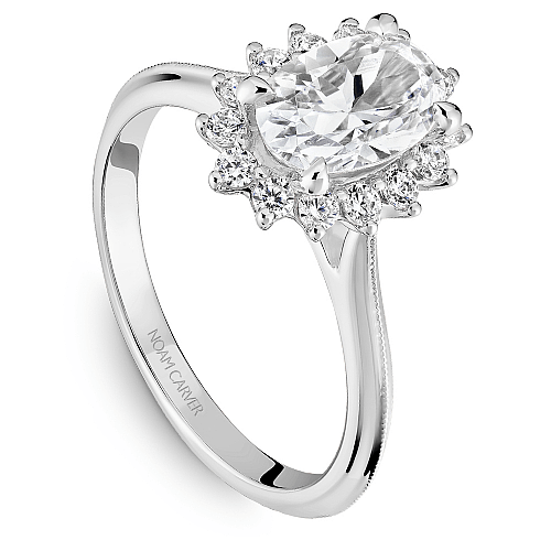 Crown Ring Platinum Noam Carver Engagement Ring