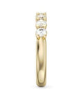 Crown Ring Jewellery - Band - Diamond - LAB Noam Carver Glow Band 14K Yellow Gold 0.80ct Round Lab Diamonds Claw Set Size 6.5