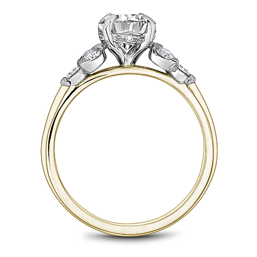 Crown Ring Noam Carver Knife Edge Regal Engagement Ring