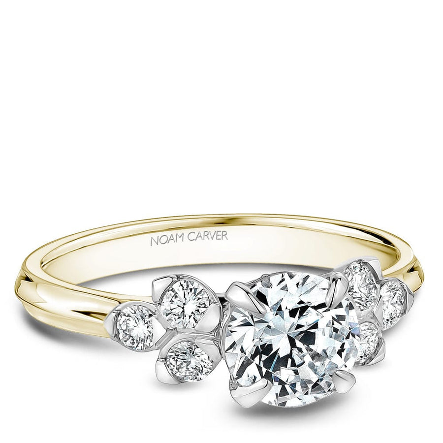 Crown Ring Noam Carver Knife Edge Regal Engagement Ring