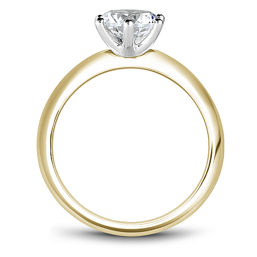 Crown Ring Noam Carver Knife Edge Solitaire Engagement Ring