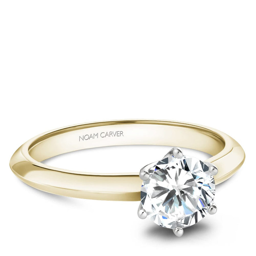 Crown Ring Noam Carver Knife Edge Solitaire Engagement Ring