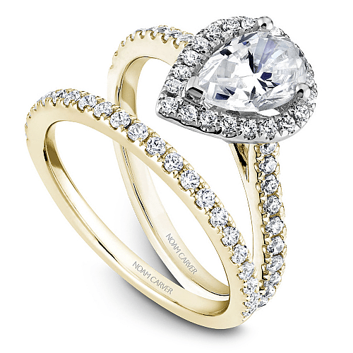 Crown Ring Noam Carver Modern Pave Engagement Ring