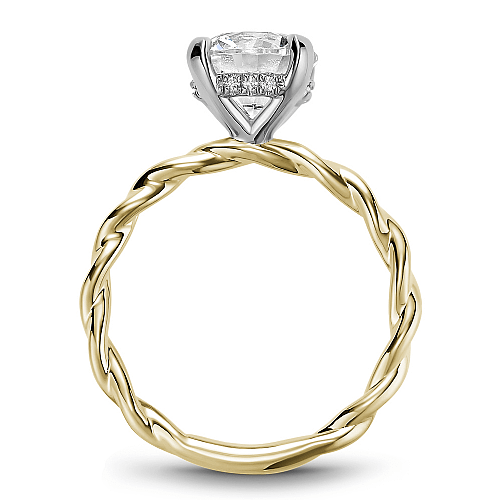 Crown Ring Noam Carver Modern Twist Engagement Ring