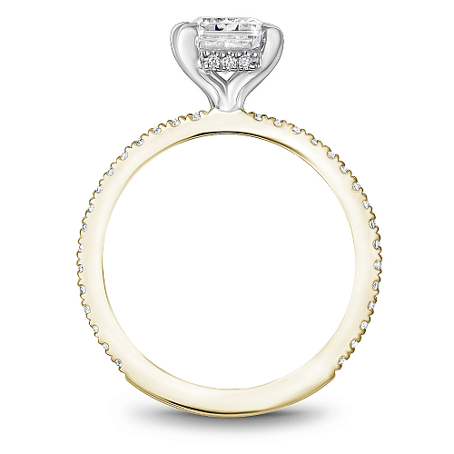 Crown Ring Noam Carver Pave Solitaire Engagement Ring