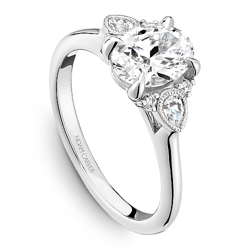Crown Ring Platinum Noam Carver Regal Engagement Ring