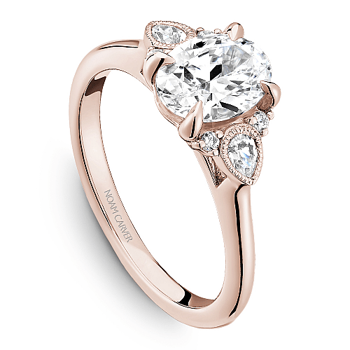 Crown Ring Rose gold Noam Carver Regal Engagement Ring