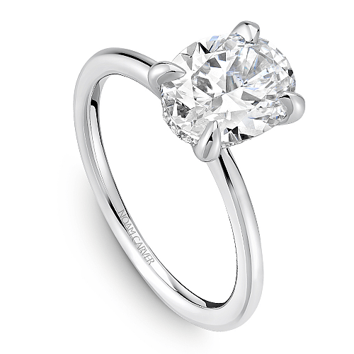 Crown Ring White gold Noam Carver Solitaire Engagement Ring