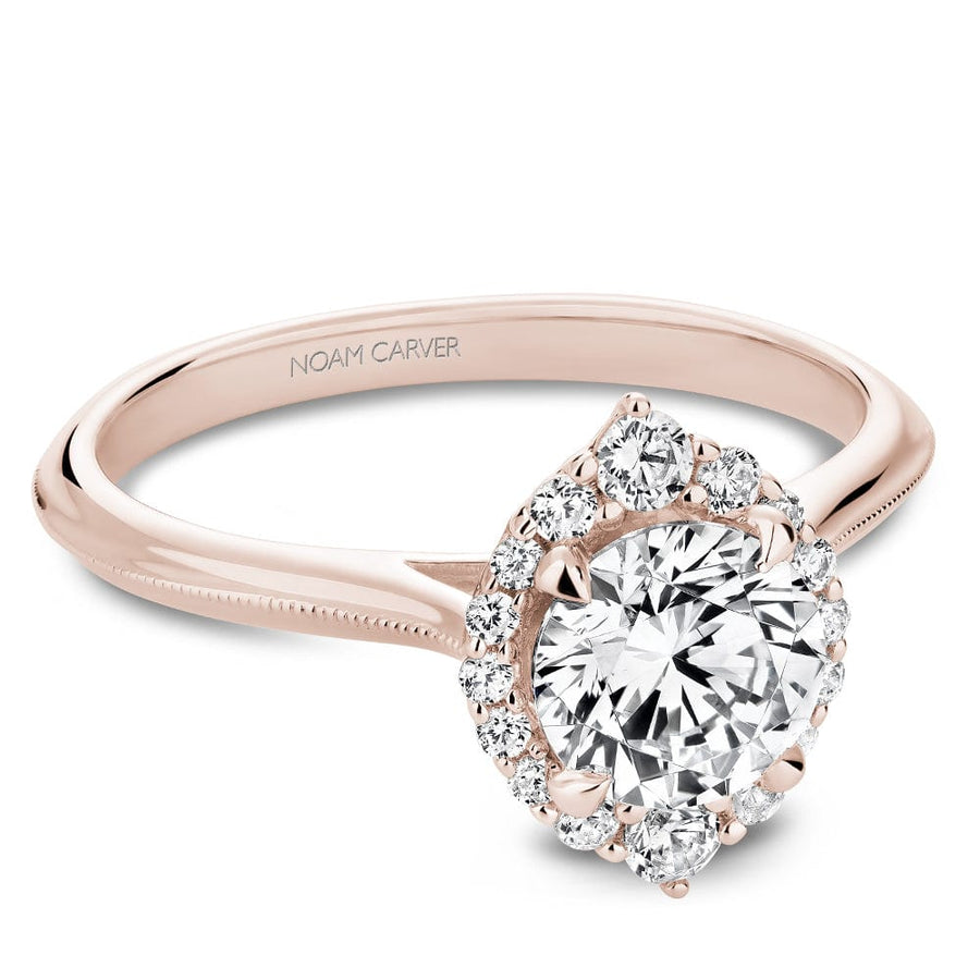 Crown Ring Rose gold Noam Carver Solitaire Engagement Ring