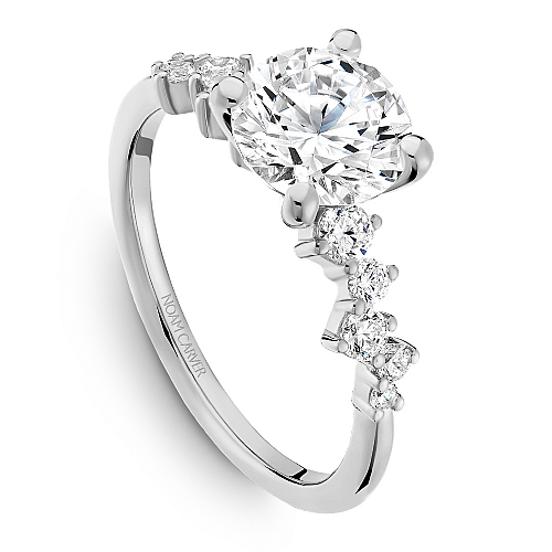 Crown Ring Platinum Noam Carver Solitaire Engagement Ring
