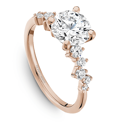 Crown Ring Rose gold Noam Carver Solitaire Engagement Ring