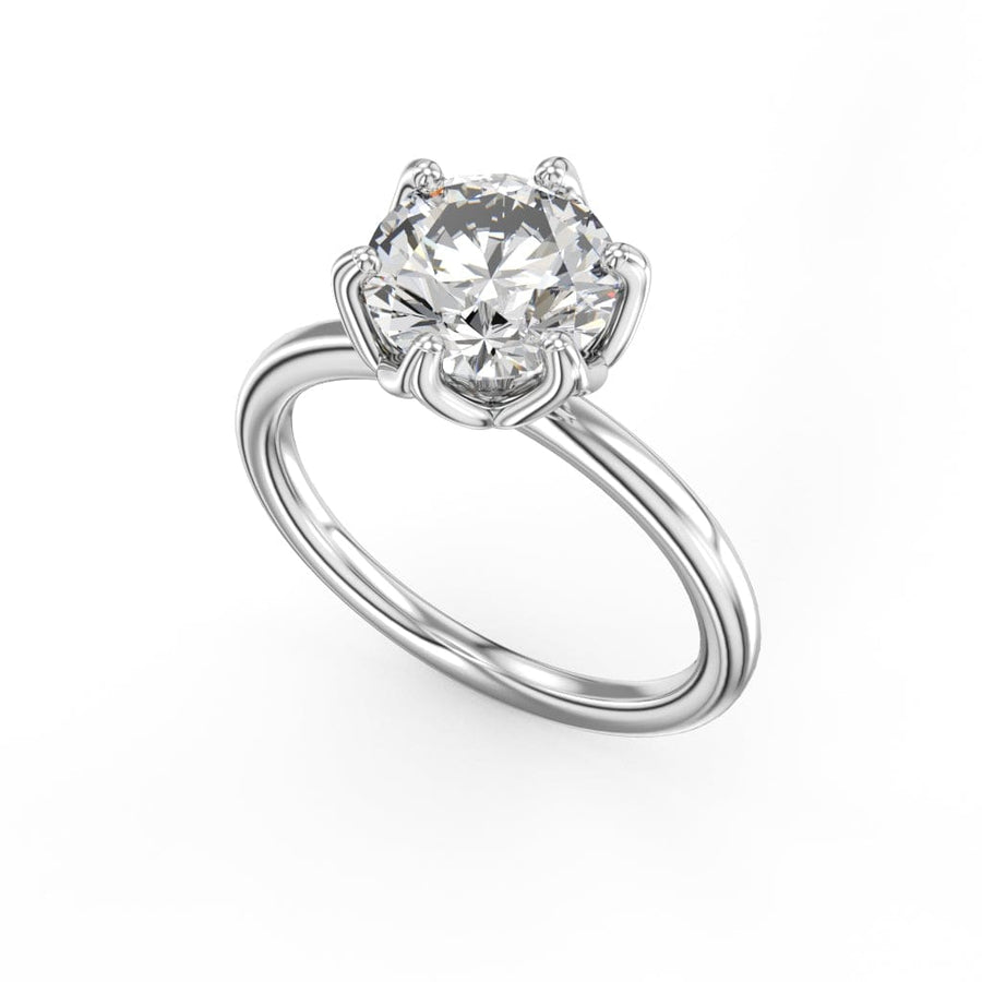 Crown Ring Platinum Noam Carver Solitaire Engagement Ring