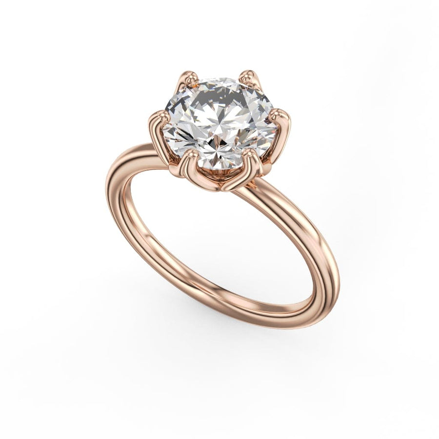 Crown Ring Rose gold Noam Carver Solitaire Engagement Ring