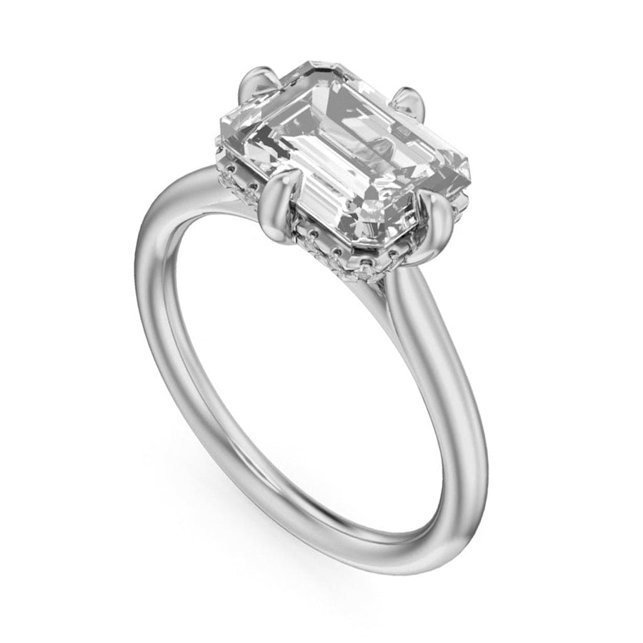 Crown Ring Platinum Noam Carver Solitaire Engagement Ring