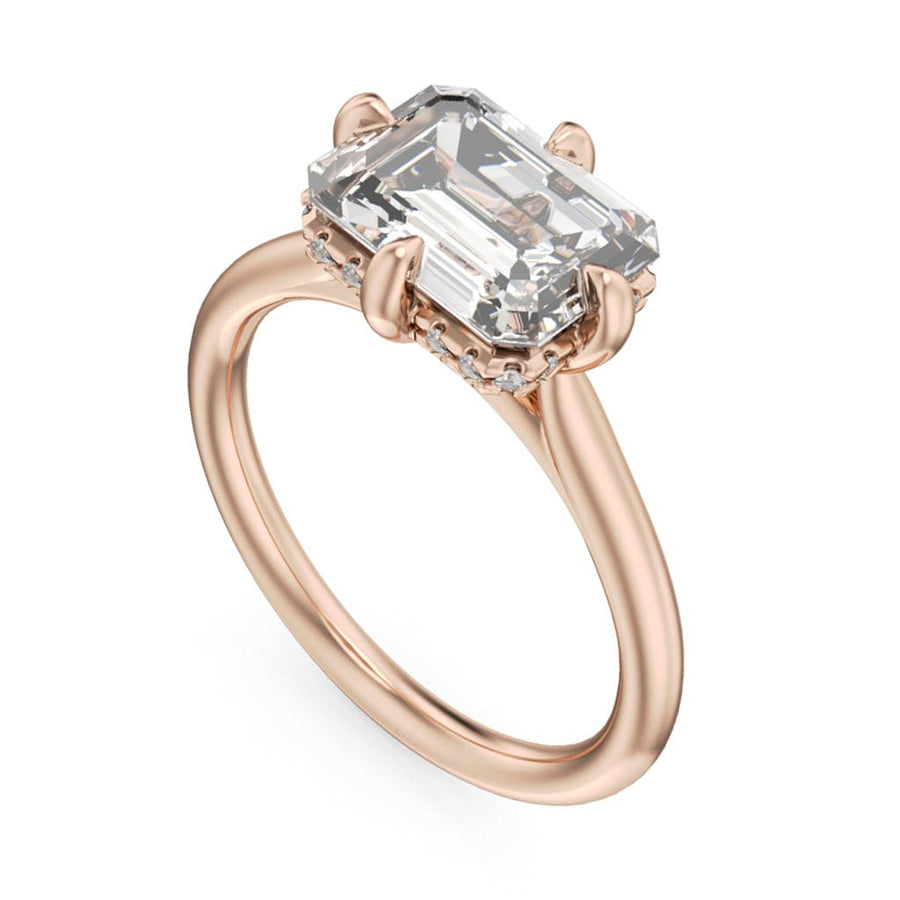 Crown Ring Rose gold Noam Carver Solitaire Engagement Ring
