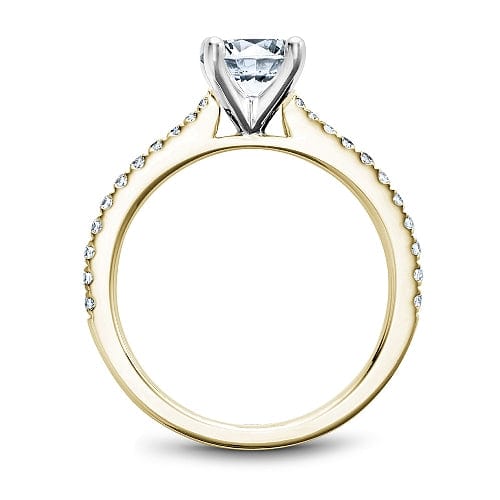 Crown Ring Noam Carver Tapered Pave Modern Engagement Ring