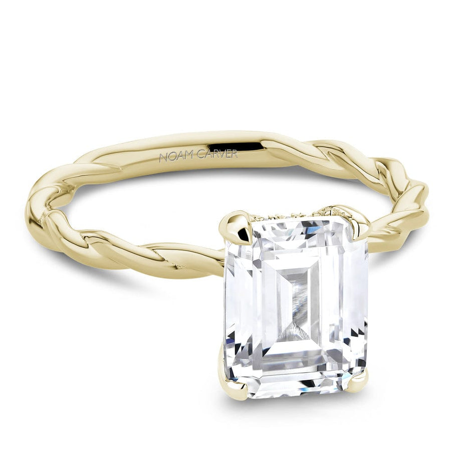 Crown Ring Noam Carver Twist Solitaire Engagement Ring