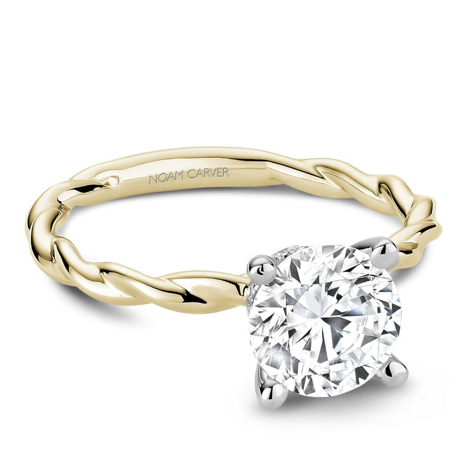 Crown Ring Noam Carver Twist Solitaire Engagement Ring