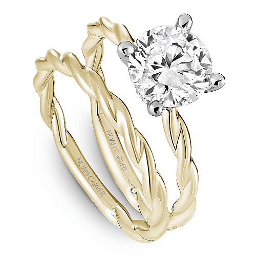Crown Ring Noam Carver Twist Solitaire Engagement Ring