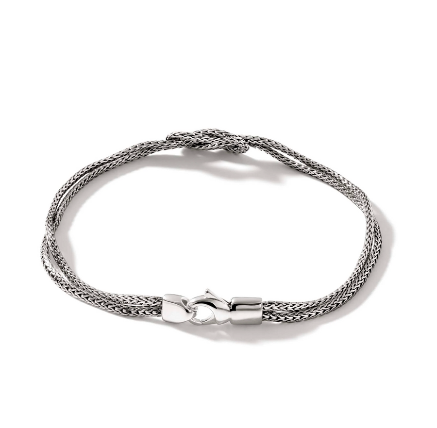 John Hardy Sterling Silver Love Knot 3.6mm Bracelet