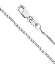 Rich Jewellery Jewellery - Necklace Rich 14K White Gold 1.3mm 18 Inch Wheat Link Chain