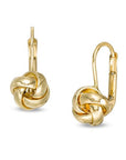Rich Jewellery Jewellery - Earrings - Drop Rich 14K Yellow Gold 10mm Leverback Knot Earrings