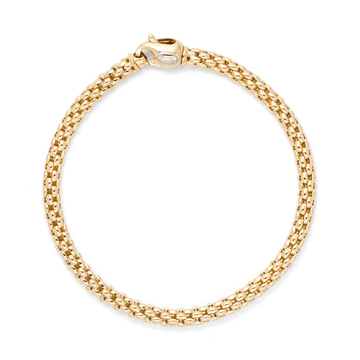 Rich Jewellery Jewellery - Bracelet Rich 14K Yellow Gold 7.75" Popcorn Link Bracelet