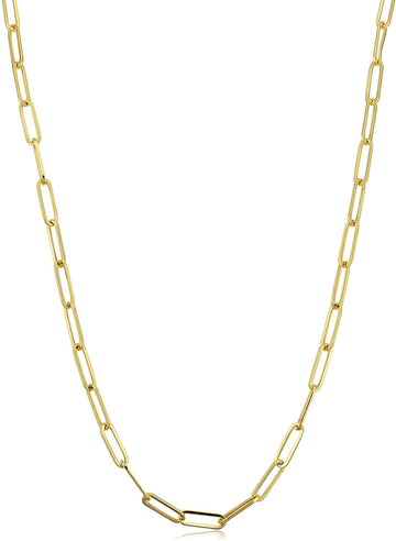 Rich Jewellery Jewellery - Necklace Rich 14K Yellow Gold Medium Paperclip Link 20" Chain