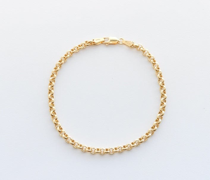 Rich Jewellery Jewellery - Bracelet Rich 14K Yellow Gold Rolo Link Bracelet
