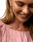 Roberto Coin Inc. Jewellery - Necklace Roberto Coin 18K Jasmine Diamond Mother of Pearl Flower Necklace