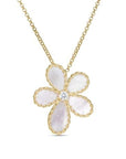 Roberto Coin Inc. Jewellery - Necklace Roberto Coin 18K Jasmine Diamond Mother of Pearl Flower Necklace