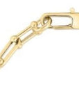 Roberto Coin Inc. Jewellery - Bracelet Roberto Coin 18K Yellow Gold Alternating Beaded End Paperclip Link Bracelet