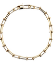 Roberto Coin Inc. Jewellery - Bracelet Roberto Coin 18K Yellow Gold Alternating Beaded End Paperclip Link Bracelet