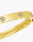 Roberto Coin Inc. Jewellery - Bracelet Roberto Coin 18K Yellow Gold and Diamond Love in Verona Hinged Bangle