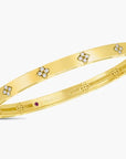Roberto Coin Inc. Jewellery - Bracelet Roberto Coin 18K Yellow Gold and Diamond Love in Verona Hinged Bangle