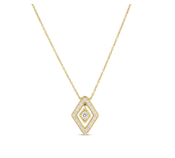 Roberto Coin Inc. Jewellery - Necklace Roberto Coin 18K Yellow Gold Diamante Small Diamond Necklace