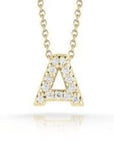 Roberto Coin Inc. Jewellery - Necklace Roberto Coin 18K Yellow Gold Diamond Love Letter A Necklace