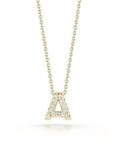 Roberto Coin Inc. Jewellery - Necklace Roberto Coin 18K Yellow Gold Diamond Love Letter A Necklace