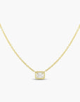 Roberto Coin Inc. Jewellery - Necklace Roberto Coin 18K Yellow Gold Diamonds by the Inch Emerald Cut Solitaire Necklace