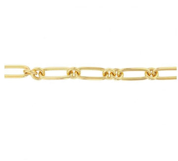Roberto Coin Inc. Jewellery - Bracelet Roberto Coin 18K Yellow Gold Mixed Link Chain Bracelet