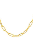 Roberto Coin Inc. Jewellery - Necklace Roberto Coin 18K Yellow Gold Shiny and Fluted Paperclip Chain