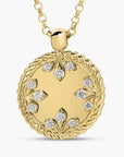 Roberto Coin Inc. Jewellery - Necklace Roberto Coin 18K Yellow Gold Small Venetian Diamond Medallion Neclklace