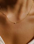 Roberto Coin Inc. Jewellery - Necklace Roberto Coin 18K Yellow Gold Three Diamond Station Necklace