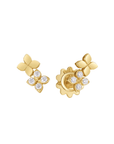 Roberto Coin Inc. Jewellery - Earrings - Stud ROBERTO COIN LOVE IN VERONA DIAMOND AND POLISHED FINISH DOUBLE FLOWER STUD EARRINGS