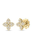 Roberto Coin Inc. Jewellery - Earrings - Stud ROBERTO COIN LOVE IN VERONA MEDIUM PAVE DIAMOND FLOWER STUD EARRINGS