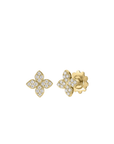 Roberto Coin Inc. Jewellery - Earrings - Stud Roberto Coin Love In Verona Medium Pave Diamond Flower Stud Earrings