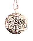 Shakti Jewellery - Necklace Shakti Silver Yantra Disc 20 inch Necklace