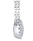 Shy Creation Jewellery - Necklace Shy Creation 14K White Gold Diamond Halo Necklace